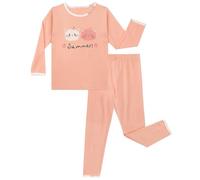 LACOFIA Conjunto Pijama Niñas Algodón Manga Larga Ropa de Dormir Suave y Cómoda para Infantil Gato Rosa 10-11 años
