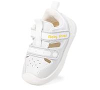 LACOFIA Sandalias para Bebé Niño Niña Zapatos Primeros Pasos de Verano Calzado Respirable Infantil con Suela Goma Antideslizante Gris Claro 23(CN 21)