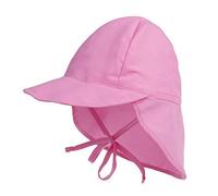LACOFIA Sombrero de Playa de protección Solar para bebé Gorro de Verano de Solapa Ajustable Super Suave para niños Rosa 6-18 Meses
