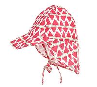 LACOFIA Sombrero de Playa de protección Solar para bebé Gorro de Verano de Solapa Ajustable Super Suave para niños Sandía 2-5 años