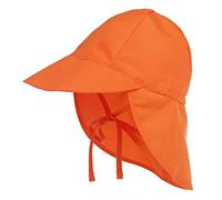 LACOFIA Sombrero de Playa de protección Solar para bebé Gorro de Verano de Solapa Ajustable Super Suave para niños Naranja 2-5 años