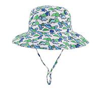 LACOFIA Sombrero de Sol para bebé niño Ajustable Gorro Verano de Pescador para niños ala Ancha para Exteriores/natación/Playa/Piscina Beige 6-24 Meses