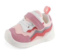 LACOFIA Zapatillas Bebé Zapatos Primeros Pasos Bebé Niña Calzado de Deporte Infantil con Suela Goma Antideslizante Rosa 19(CN 17)
