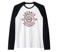 Laconia NH | New Hampshire Camiseta Manga Raglan