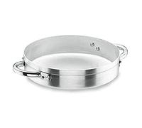 Lacor 20660 - Paellera Chef Aluminio 60 cm. - Uso Profesional y Doméstico | En aluminio ligero, para arroces y paellas de gran formato; ideal para cocina profesional y uso diario en casa