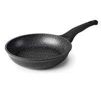 LACOR 24122 - Sartén Black Eco Piedra Aluminio Fundido 22 cm - Negro | En aluminio ligero, para dorar, freír y saltear a diario; ideal para cocina profesional y uso diario en casa, muy práctico