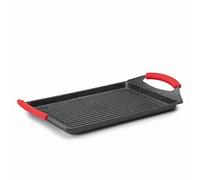 Lacor 24134-Plancha Grill Eco Piedra 33 x 25 cm-Negro, Aluminio, 34 cm