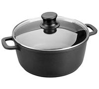 Lacor - 25816 - Cacerola con Tapa de Cristal Forte de 16 cm Aluminio - Negro