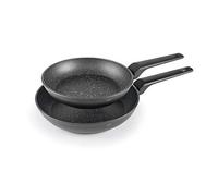 LACOR 26400 - Set 2 Sartenes Aluminio Forjado, Antiadherente, Apta | En aluminio ligero, listo para el uso diario en cocina; antiadherente fácil de limpiar, apto para inducción, libre de BPA