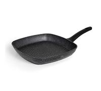 LACOR 26858 - Sartén Parrilla Antiadherente, Grill Cuadrada Java | En aluminio ligero, para dorar, freír y saltear a diario; antiadherente fácil de limpiar, apto para inducción, libre de BPA