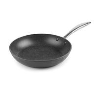 LACOR - 27026 - Sartén Antiadherente Tricapa, Sartén de Aluminio Fundido, Libre de PFOA, Mango ergonómico, Apta para todas las Cocinas, 26 cm, Negro