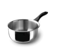 Lacor - 31214 - Cazo Recto Garinox, Acero Inoxidable, Acabado Pulido Brillante, Mango Ergonómico de Baquelita, 1 Litro, Apto para Inducción, No apto para Horno, Apto para Lavavajillas, Ø14cm