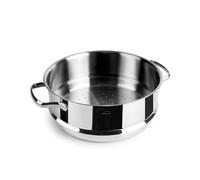 Lacor - 32524 - Cuscusera Basic, Acero Inoxidable 18/10, Cocina al Vapor y Cuscús, Apta Lavavajillas, ø24cm