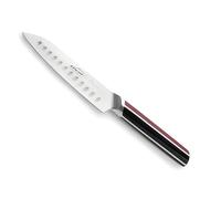 LACOR - 38223 - Cuchillo Santoku Elite, Acero Inoxidable, Filo Taper Grinding, Mango Antideslizante, Afilado y Resistente, Limpieza a mano, Apto para Cualquier Tipo de Carne y Pescado, 18 cm