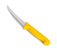 LACOR - 38341 - Cuchillo Deshuesador Select, Cuchillo para Carnes Blancas y Aves, Acero Inoxidable, Corte Firme y Equilibrado, Mango Amarillo Ergonómico y Antideslizante de TPV, 12.5 cm