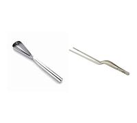LACOR 39041 Desescamador para Pescado INOX. 27,5cm + Pinza, Acero Inoxidable, Gris, 21 cm