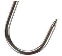 Lacor Ganchos carniceros 39043 – Set de 6, 12,5 cm, 1 punta, INOX