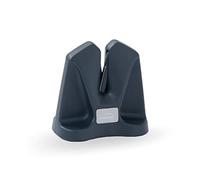 Lacor - 39263 - Afilador de Cuchillos Manual, Diseño vertical, Dos fases de afilado, 100% preciso y seguro, Antideslizante, Color gris