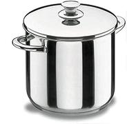 LACOR 40129 - Olla Super Alta con Tapa Vitrocor 28cm Acero Inoxidable | En acero inoxidable, para cocidos y grandes cantidades; ideal para cocina profesional y uso diario en casa, para el día a día