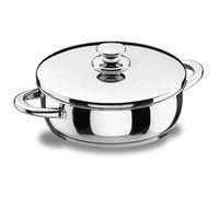 Lacor Vitrocor Tartera con Tapa, Acero Inoxidable 18/10, Plateado, 20 cm