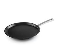 LACOR - 45729 - Crepera Foodie, Acero inoxidable 18/10, Antiadherente QuanTanium reforzado con Titanio, Sin PFOA, Mango Ergonómico, Fondo Termodifusor Sandwich, Apta para Inducción, Ø28 cm