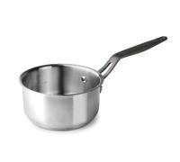 Lacor - 47220 - Cazo Recto Origin, Acero Inoxidable 18/10, Mango Acero Inoxidable con Capa PVD, Marcaje de Capacidades Interior, Apto para Inducción, Apto para Lavavajillas, Apto para Horno, Ø20cm