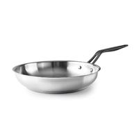 LACOR - 47320 - Sartén Origin, Acero Inoxidable 18/10, Fondo Termodifusor Sandwich, Mango Acero Inoxidable Recubierto PVD, Apto para inducción, Apto para Lavavajillas, Apto para Horno, Ø20cm