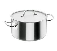 LACOR 50033 - Cacerola Alta con Tapa Chef Classic 32cm Acero Inoxidable | En acero inoxidable, para guisos y cocciones uniformes; ideal para cocina profesional y uso diario en casa, para el día a día