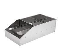 Lacor - 50450 - Harinero de acero inoxidable, Tamizador de Harina, Ideal para harinar o empanar alimentos, Fácil limpieza, para Cocinas Profesionales, Inox, 18 x 50 x 26.5 cm