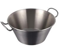 Lacor Caldero Conico con Asa, Acero Inoxidable, Plateado, 32 cm
