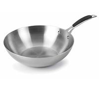 Lacor 53828 - Wok Trimetal, 28 cm Inox 18/10, Gris