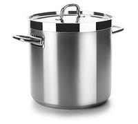 LACOR 54124 - Olla con Tapa Chef Luxe 24 Cm Acero Inoxidable - Profesional | En acero inoxidable, para cocidos y grandes cantidades; ideal para cocina profesional y uso diario en casa, para el día a día