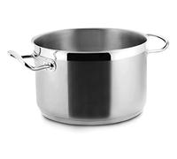 Lacor Cacerola Alta sin Tapa, INOX, Plata, 28 cm