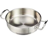 LACOR 57624 - Paellera Sin Tapa 24x6cm Acero Inoxidable 18% CR. - Cocina | En acero inoxidable, para arroces y paellas de gran formato; ideal para cocina profesional y uso diario en casa