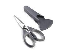 Lacor 60059 - Tijeras Cocina 21.5 cm Con Funda- Gris - Menaje Profesional | Para un uso práctico y profesional en cocina; perfecto para el día a día en hostelería y en casa, cómodo de usar y de guardar