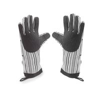 Lacor - 60062 - Guantes Horno XL, Guantes Horno Cocina, Máxima Seguridad, Gran Resistencia al Calor, Algodón con Doble Acolchado, Silicona y Poliéster, Apto para Lavadora y Secadora, 32 cm, Negro