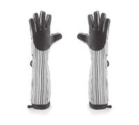 Lacor - 60068 - Par de Guantes Universal XL de Algodón y Silicona 32 cm - Negro