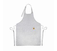 Lacor - 60081 - Delantal de cocina Unisex, Delantal con un diseño sencillo, elegante e original , medidas 68x83 cm, Color Blanco y Azul con rayas