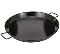 LACOR 60151 - Paellera Esmaltada, Negro, 50 cm - Cocina Profesional | Para arroces y paellas de gran formato; diseñado para acompañarte en tus preparaciones diarias con comodidad y buen resultado
