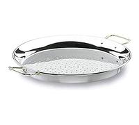 LACOR 60155 - Paellera Valenciana 55cm 16 raciones Acero Inoxidable | En acero inoxidable, para arroces y paellas de gran formato; ideal para cocina profesional y uso diario en casa