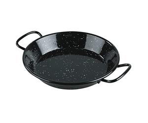 LACOR 60184 - Paellera Hierro Smalt, Mini Paellera, Sartén para Paellas | En hierro robusto, para arroces y paellas de gran formato; de 24 cm de diámetro, aporta un acabado cuidado a tu presentación