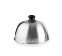 Lacor - 60252 - Campana para Hamburguesas, Acero Inox - Ø22 cm | Cocción uniforme que conserva jugos y nutrientes. Pomo PP ergonómico. Para gas, eléctrica e industrial.