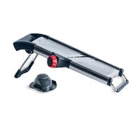 Lacor - 60274 - Mandolina ProSlice, 2 cuchillas, 2 tipos de corte, Rodajas 0-9 mm, Juliana 4,5 y 9 mm, Protector de dedos, Cuchilla desmontable, Acero inoxidable, 41,5x13,5 cm