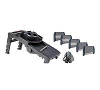 Lacor- 60331 - Mandolina De plástico 5 cuchillas y Exprimidor - Gris