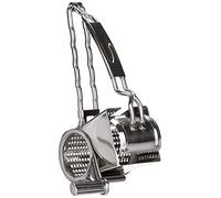 Lacor 60335 - Rallador Acero Inoxidable 2 Cuchillas - Utensilio de Cocina | En acero inoxidable, ralla queso, fruta y verdura sin esfuerzo; ideal para cocina profesional y uso diario en casa