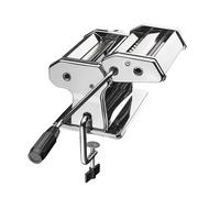 LACOR - 60390 - Máquina de Pasta Fresca, Máquina Laminadora Manual, Cocina Pasta Casera, Acero Inoxidable, Incluye Tornillo para unir a la Mesa, 145 mm
