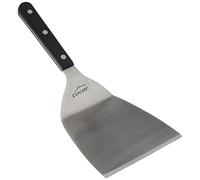 LACOR 60434 - Espátula de Cocina de Acero Inoxidable 12 x 27 cm, Utensilio Profesional Resistente, Apta para Lavavajillas, Mango Metálico Duradero