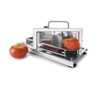 LACOR - 60510 - Máquina Corta Tomates, Acero Inoxidable, 10 Cuchillas, 9 rodajas, 43 x 20 cm, Uso Profesional