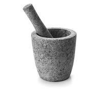 LACOR - 60518 - Mortero con Mano De Granito, 12 x 12 cm - Gris