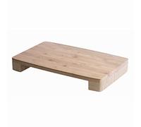 Lacor - 60595 - Tabla de Corte Collect, Tabla para Cortar de Cocina, Máxima estabilidad, Alta Durabilidad, Revestimiento Antibacteriano, Bambú Natural, Apertura 30 x 3,5 cm, Espesor 1.5 cm